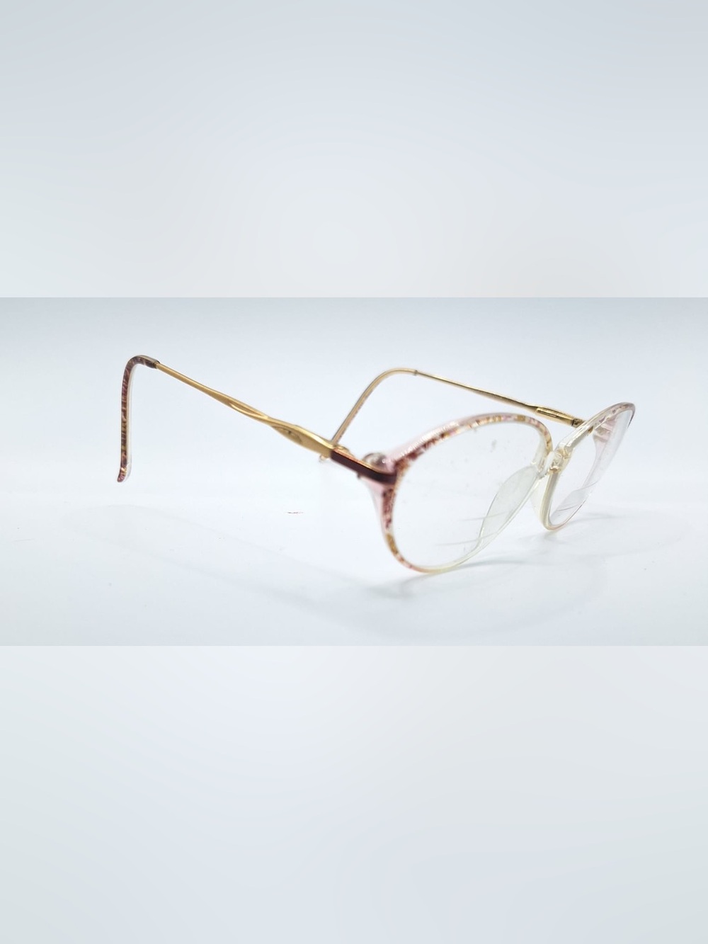 Clearvision Brown Translucent Oval Sunglasses Frames Only